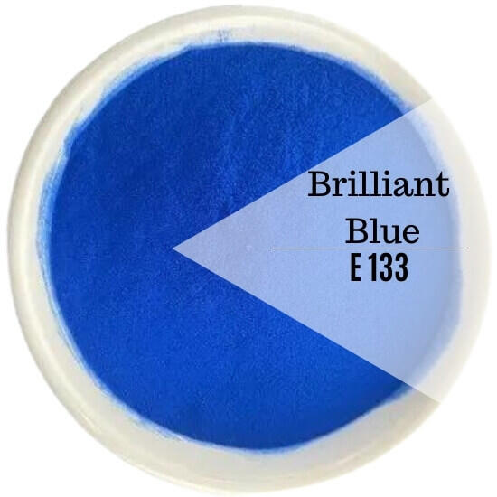 Brilliant Blue ( E133 ) Mavi Su Bazlı Toz Gıda Boyası