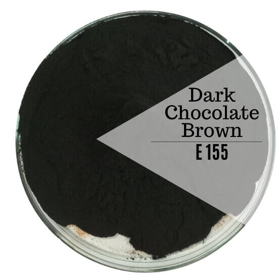 Dark Chocolate Brown ( E155 ) Koyu Kahverengi Su Bazlı Toz Gıda Boyası