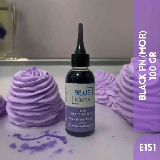 Mor Sıvı Gıda Boyası Su bazlı Likit Black PN E151