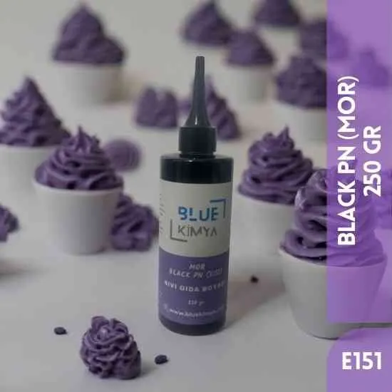 Mor Sıvı Gıda Boyası Su bazlı Likit Black PN E151