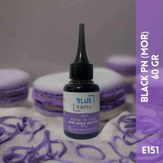 Mor Sıvı Gıda Boyası Su bazlı Likit Black PN E151