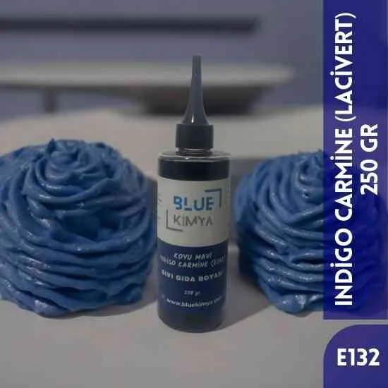 Koyu Mavi Sıvı Gıda Boyası Su bazlı Likit Indigo Carmine E132 Indigo Karmin Koyu Mavi Sıvı Gıda Boyası Su bazlı Likit Indigo Carmine E132 Indigo Karmin