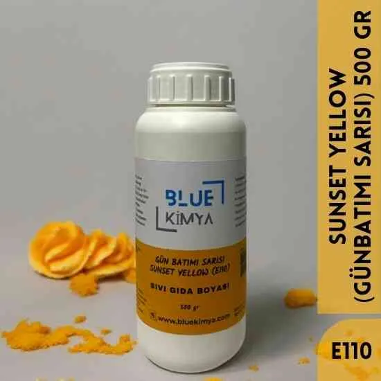 Gün Batımı Sarısı Sıvı Gıda Boyası Su bazlı Likit Sunset Yellow E110 Gün Batımı Sarısı Sıvı Gıda Boyası Su bazlı Likit Sunset Yellow E110