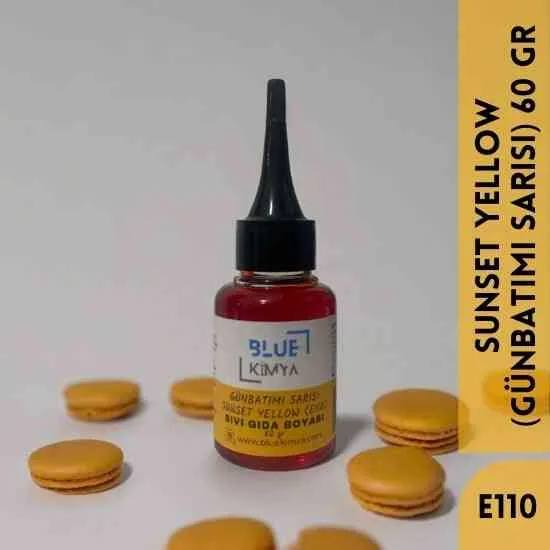 Gün Batımı Sarısı Sıvı Gıda Boyası Su bazlı Likit Sunset Yellow E110 Gün Batımı Sarısı Sıvı Gıda Boyası Su bazlı Likit Sunset Yellow E110