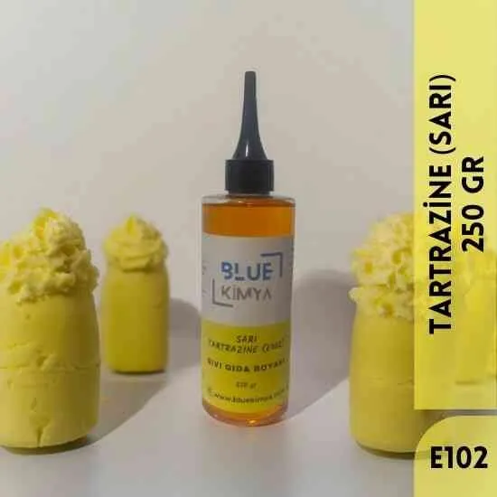 Sarı Sıvı Gıda Boyası Su bazlı Likit Tartrazine E102