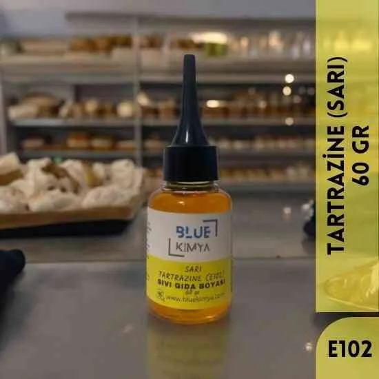 Sarı Sıvı Gıda Boyası Su bazlı Likit Tartrazine E102